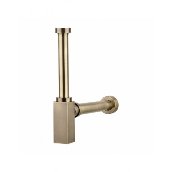 Σιφωνι  Νιπτηρα Bronze Ορειχαλκος Τετραγωνο 601