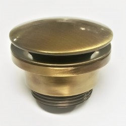 Βαλβίδα Νιπτήρα Bronze Κλικ Universal Με ή Χωρις Υπερχείλιση FULL BRASS