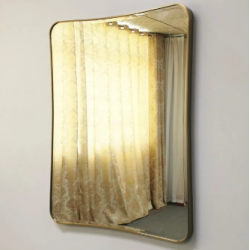 Μεταλλικός Καθρέπτης Μπάνιου Bronze Διαστάσεις 70 X 50 CM