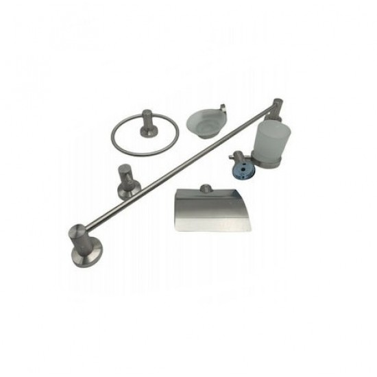 Σετ μπανιου INOX Carusso 6τμχ