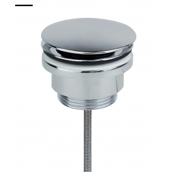 Βαλβίδα Νιπτήρα Chrome Universal Τύπου Click-Clack Με/Χωρίς Υπερχείλιση