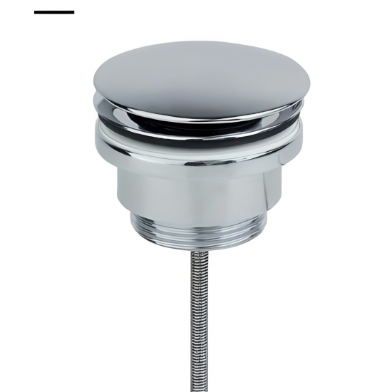 Βαλβίδα Νιπτήρα Chrome Universal Τύπου Click-Clack Με/Χωρίς Υπερχείλιση