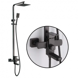 Στήλη Ντουζ με Μπαταρία Black PO307 Στήλη Ντουζ με Μπαταρία Black PO307