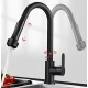 Μπαταρία Κουζίνας  Ντουζ Inox Heavy Μαύρo Bonken HT-1200