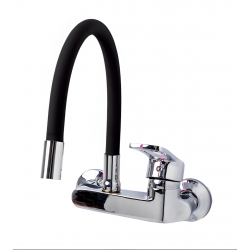 Επιτοίχια Μπαταρία Κουζίνας Μαύρη Brass Hay 497