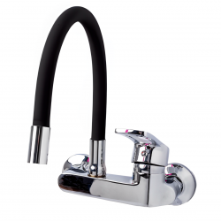 Επιτοίχια Μπαταρία Κουζίνας Μαύρη Brass Hay 497