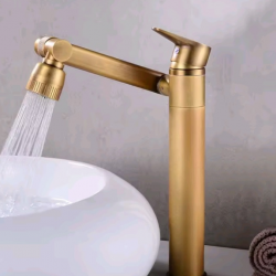 Μπαταρία Νιπτήρα Bronze Ψηλή Σπαστή Retro Bonken HT-1444