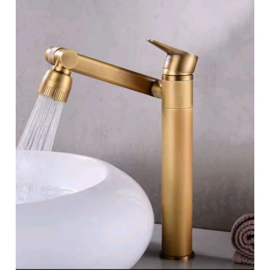 Μπαταρία Νιπτήρα Bronze Ψηλή Σπαστή Retro Bonken HT-1444