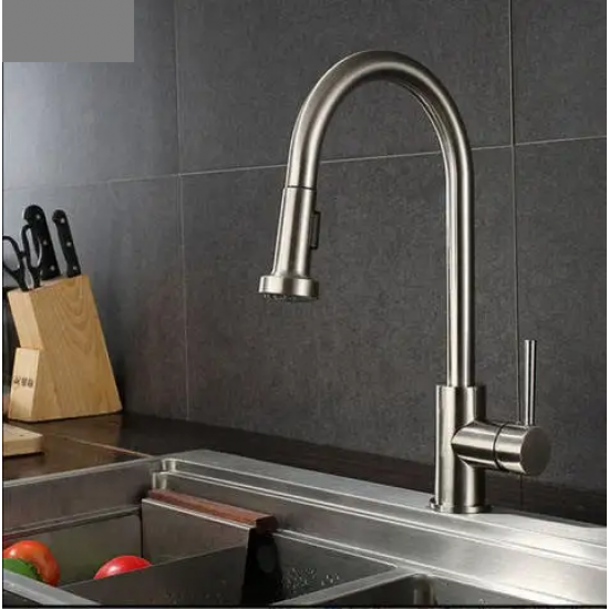 Μπαταρια Κουζινας συρομενο ρουξουνι SUS304 Inox Satine  9001