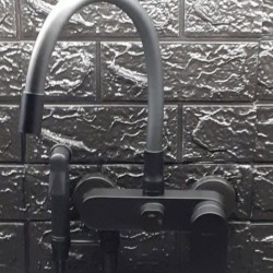 Μπαταρία Κουζίνας Σπαστή Μαύρο-Γκρι Bonken HT-1788