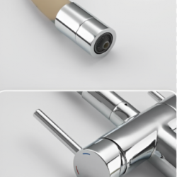 Τρίοδη Μπαταρία Σπαστή Μπεζ-Chrome Bonken ST-082917BC