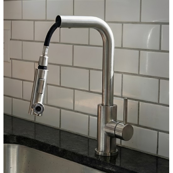 Μπαταρία Κουζίνας Ντους Χαμηλή Inox SUS304 Bonken HT-2900