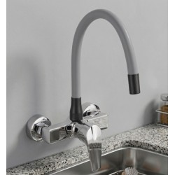Βρύση Τοίχου Chrome-Γκρι Σπαστή Bonken HT-4504