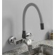 Βρύση Τοίχου Chrome-Γκρι Σπαστή Bonken HT-4504