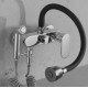 Βρύση Τοίχου Μαύρο-Chrome Σπαστή Nτους Bonken HT-5200