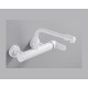 Επιτοίχια Βρύση Κουζίνας Λευκή Χαμηλή Full Brass Bonken HT-6126
