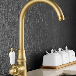 Μπαταρία Κουζίνας Bronze Retro Antique Bonken HT-6346
