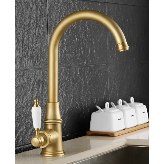 Μπαταρία Κουζίνας Bronze Retro Antique Bonken HT-6346