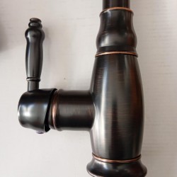 Μπαταρία Κουζίνας Ντουζ Antique Μαύρο-Bronze Bonken HT-6820