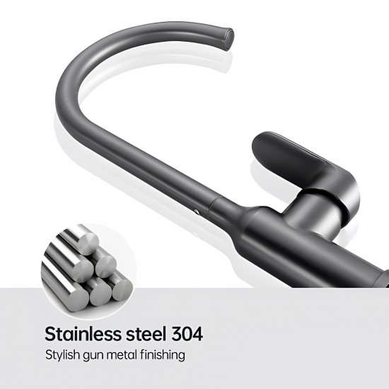 Μπαταρια Κουζινας Ψηλη Gunmetal Grey