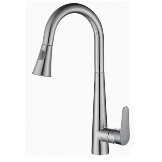 Μπαταρία Κουζίνας Inox Mat Ντους Bonken HT-7001