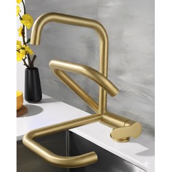 Βρύση Κουζίνας Gold Σπαστή Bonken HT-9012