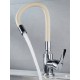 Μπαταρία Κουζίνας Σπαστή Inox Chrome-Μπεζ Bonken HT-411