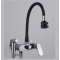 Βρύση Τοίχου Μαύρο-Chrome Σπαστή Nτους Bonken HT-5200