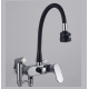 Βρύση Τοίχου Μαύρο-Chrome Σπαστή Nτους Bonken HT-5200