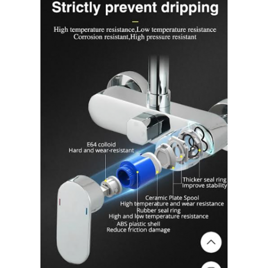 Επιτοίχια Βρύση Κουζίνας Σπαστή Chrome-Λευκό Σιλικόνης Bonken HT-1813