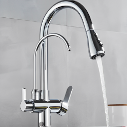 Τρίοδη Μπαταρία Κουζίνας Chrome Bonken HT-1664C