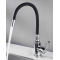 Μπαταρία Κουζίνας Σπαστή Inox Chrome-Μαύρη Bonken HT-410