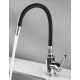 Μπαταρία Κουζίνας Σπαστή Inox Chrome-Μαύρη Bonken HT-410