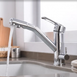 Τρίοδη Μπαταρία Κουζίνας Χαμηλή Chrome Bonken HT-2525