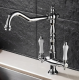 Μπαταρία Κουζίνας Chrome-Λευκό Antique Bonken HT-152