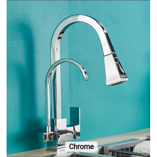 Τρίοδη μπαταρία κουζίνας chrome GL-1841