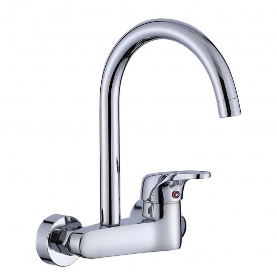 Επιτοιχια Μπαταρια Κουζινας Chrome Brizio