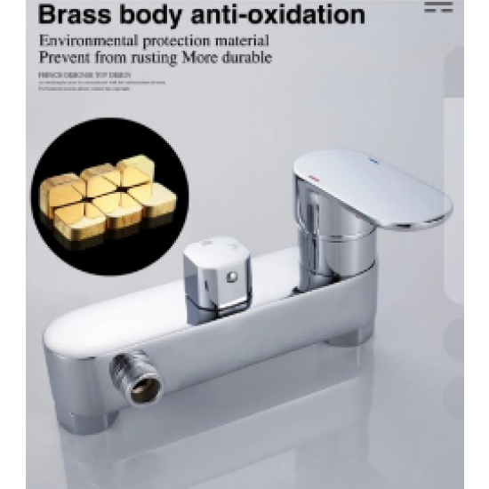 Επιτοίχια Μπαταρία Κουζίνας Chrome Χαμηλή Bonken HT-1261