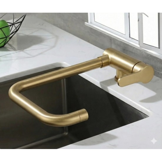 Βρύση Κουζίνας Gold Σπαστή Bonken HT-9012