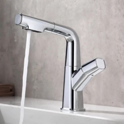 Μπαταρία Κουζίνας Chrome Χαμηλή Ντουζ Bonken HT-4086