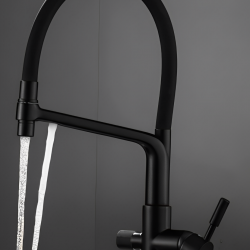 Τρίοδη Μπαταρία Κουζίνας Μαύρη Σπαστή Stocco ST-0105