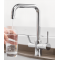 Τρίοδη Μπαταρία Κουζίνας Χαμηλή Chrome Bonken HT-3005
