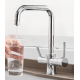 Τρίοδη Μπαταρία Κουζίνας Χαμηλή Chrome Bonken HT-3005