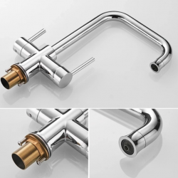 Τρίοδη Μπαταρία Κουζίνας Χαμηλή Chrome Bonken HT-3005 Τρίοδη Μπαταρία Κουζίνας Χαμηλή Chrome Bonken HT-3005