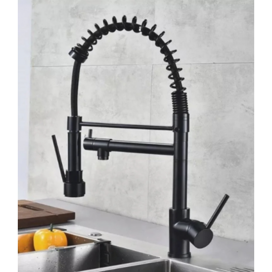 Μπαταρία Κουζίνας Μαύρη Ψηλή Dolam