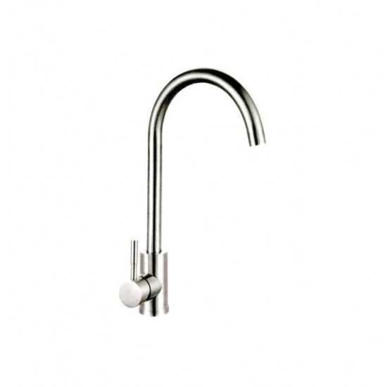 Stilo 5013116 Ψηλή Μπαταρία Κουζίνας Πάγκου Inox Ασημί