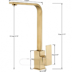 Μπαταρία Κουζίνας Χρώματος Gold Vitali