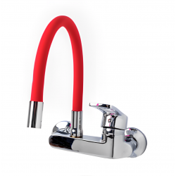 Επιτοίχια Μπαταρία Κουζίνας Κόκκινη Brass Hay 500