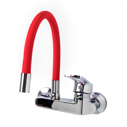 Επιτοίχια Μπαταρία Κουζίνας Κόκκινη Brass Hay 500