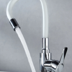 Μπαταρία Κουζίνας Σπαστή Inox Chrome-Λευκή Bonken HT-413 Μπαταρία Κουζίνας Σπαστή Inox Chrome-Λευκή Bonken HT-413